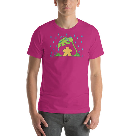 Board Game Meeple Under Leaf Unisex T-Shirt