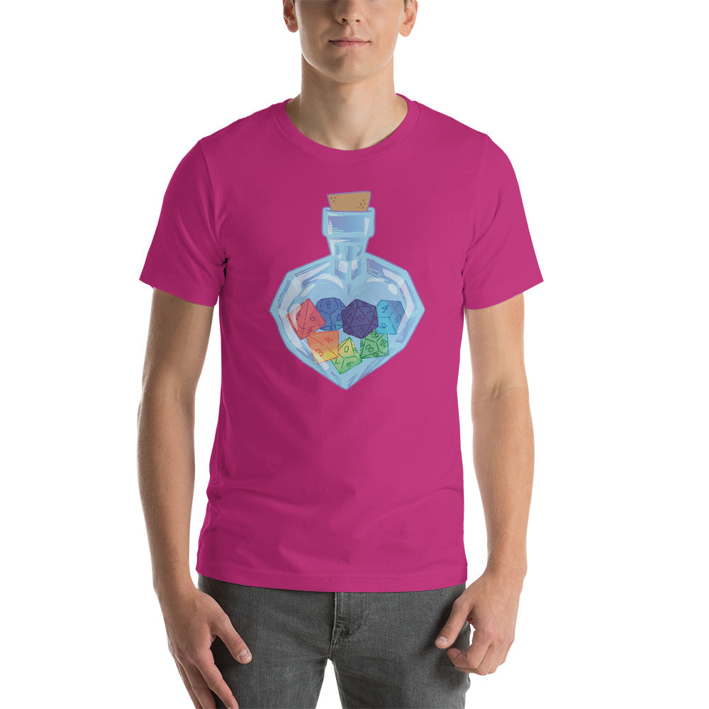 D&D RPG Dice in Glass Jar Unisex T-Shirt