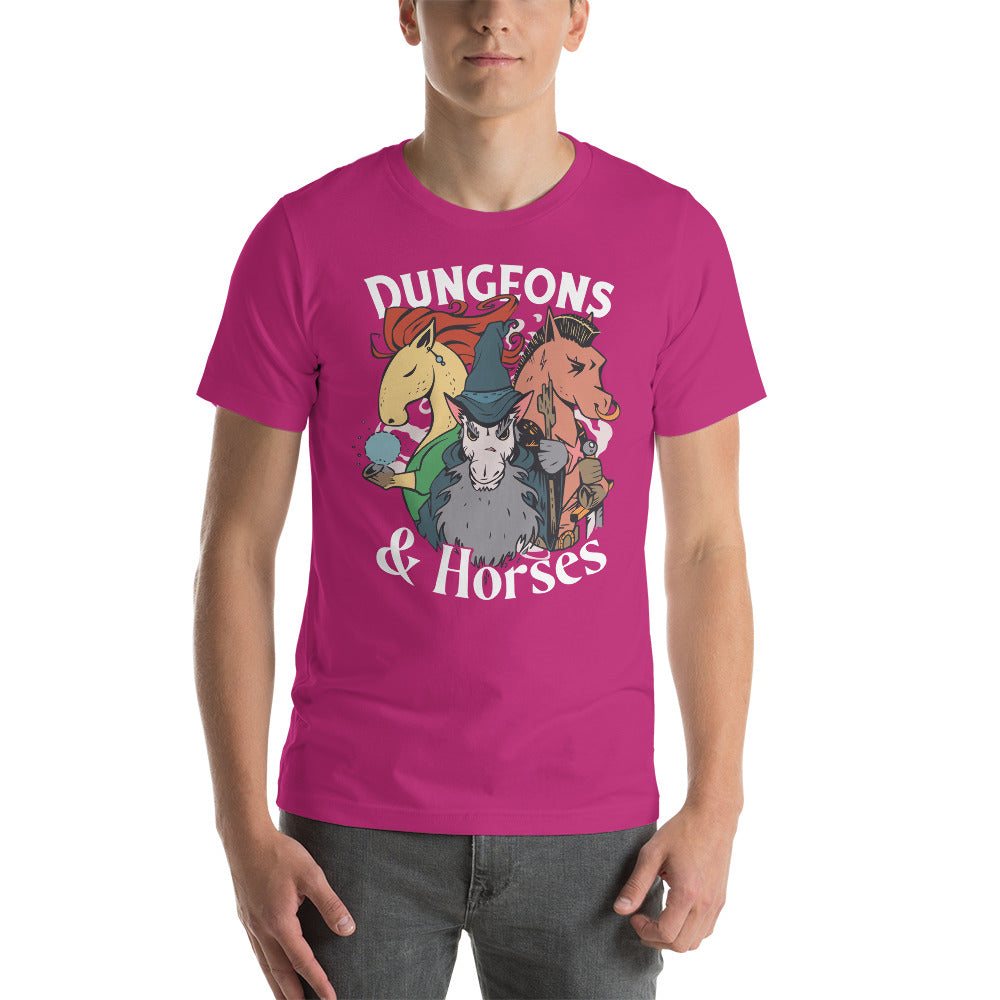 Dungeons & Horses Dungeons and Dragons Role Playing Unisex T-Shirt