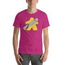 Board Game Meeple Duct-Taped to a Wall Funny Taped Banana Parody Unisex T-Shirt