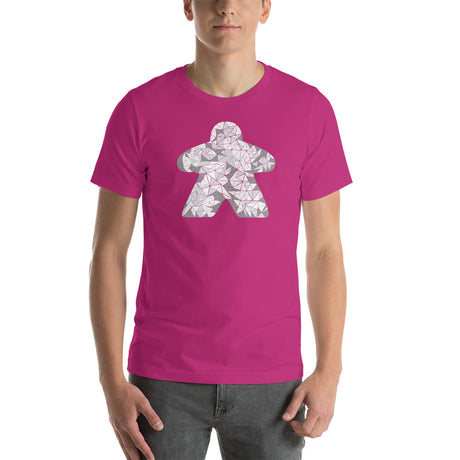 Board Game Meeple Polygon Texture Short-Sleeve Unisex T-Shirt