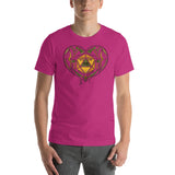 D20 Role Playing D&D DND Dice Heart Unisex T-Shirt