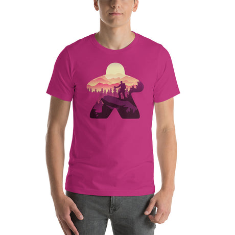 Hiker in Board Game Meeple Unisex T-Shirt