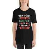 This Mom Runs On Coffee & Board Games Unisex Christmas T-Shirt