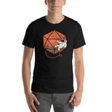 D20 D&D Dice - Mars and Astronaut Unisex T-Shirt