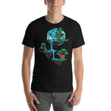 D20 D&D Dice - Floating Islands Unisex T-Shirt