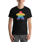 Rainbow Meeple Unisex Board Game T-Shirt