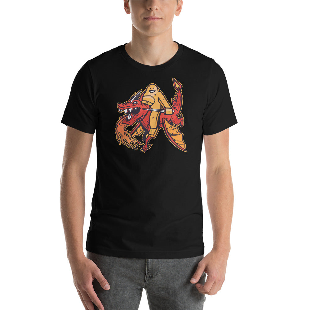 Board Game Meeple Riding a Dragon Unisex T-Shirt