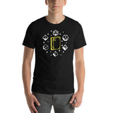 Book of Spells with D&D Role Playing Dice Unisex T-Shirt