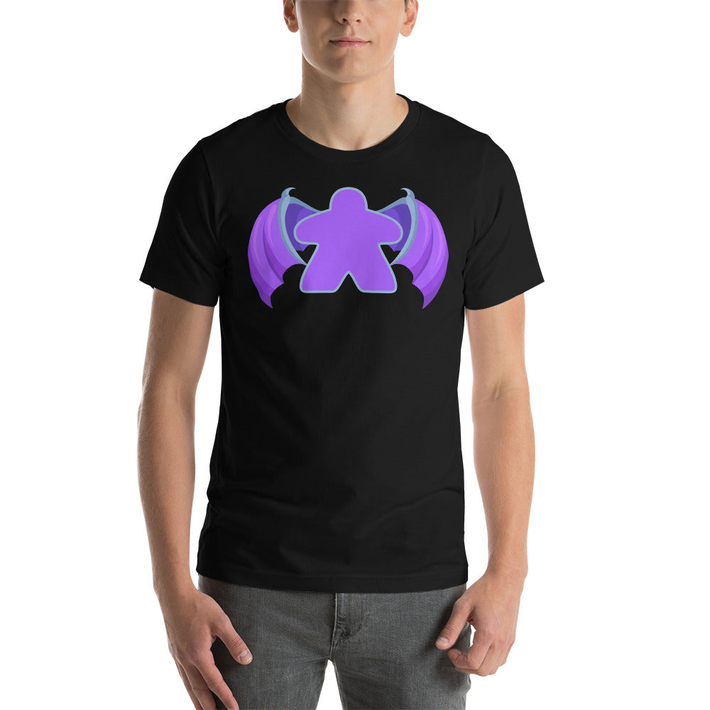 Board Game Meeple with Dragon Wings Unisex T-Shirt