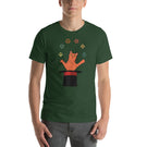 Cat in Hat Juggling with D&D Role Playing Dice Unisex T-Shirt