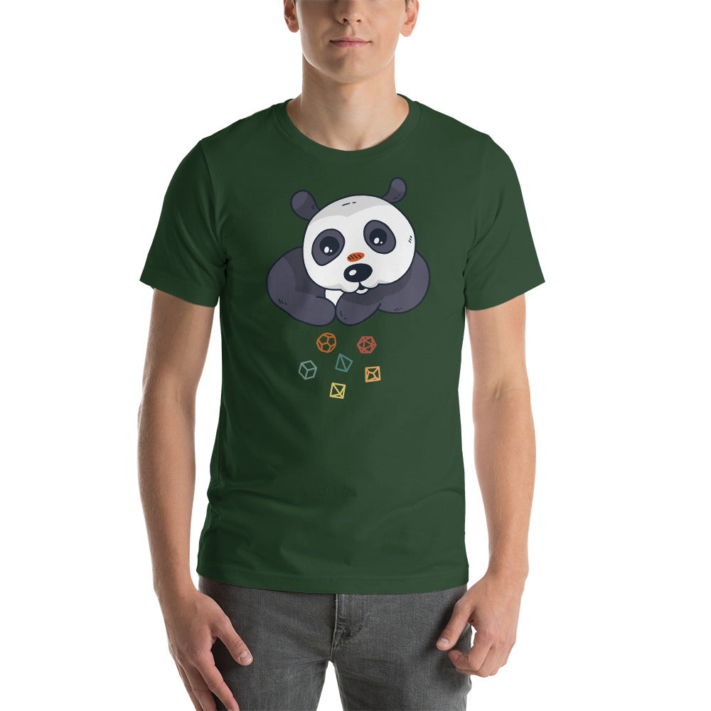 Cute Panda Rolling D&D Role Playing Dice Unisex T-Shirt