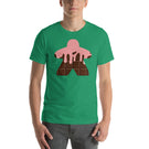 Chocolate Bar Board Game Meeple with Pink Drool Unisex T-Shirt