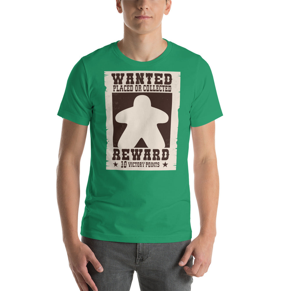 Wanted Meeple Funny Unisex T-Shirt