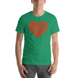 Heart Shaped Board Game Pieces Unisex T-Shirt