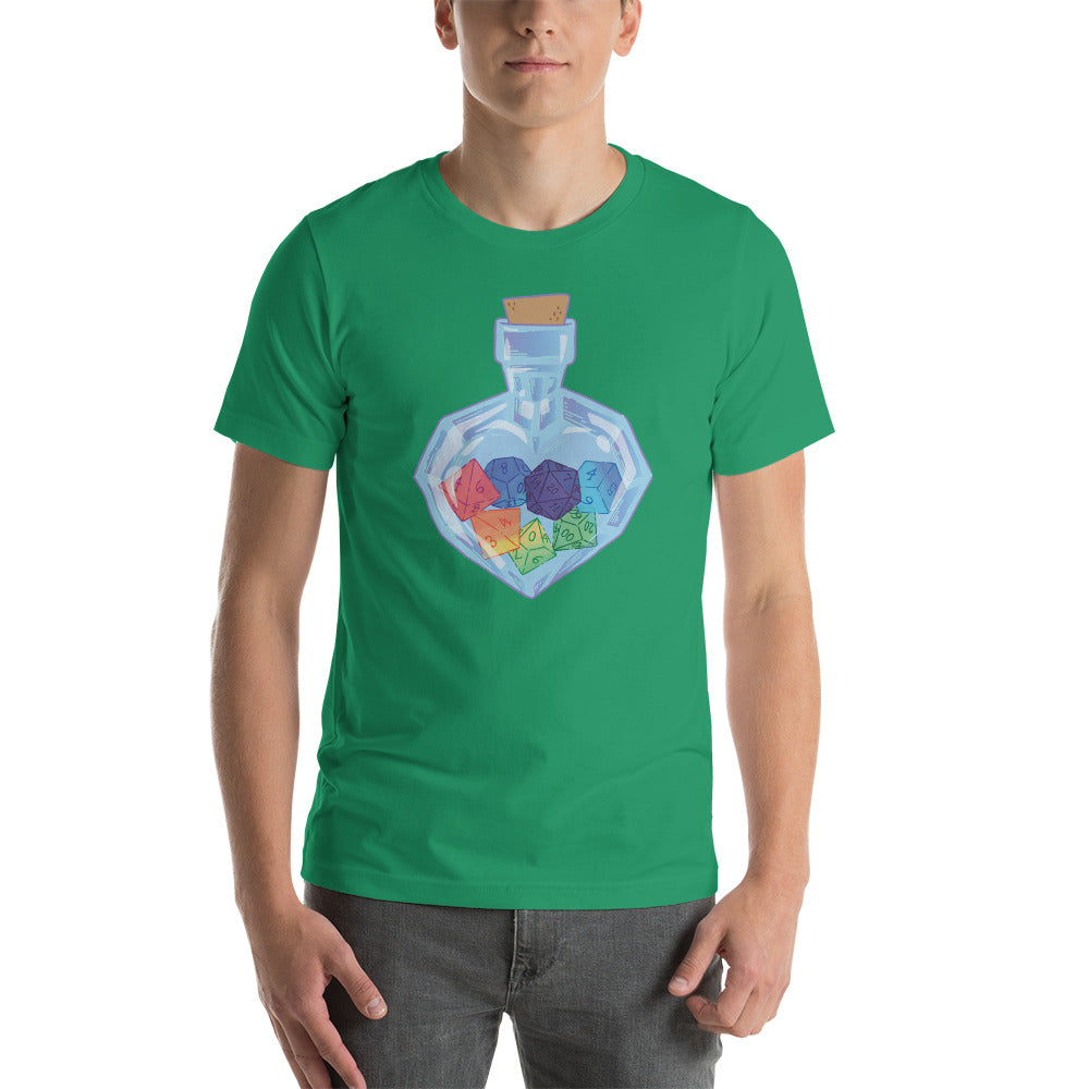 D&D RPG Dice in Glass Jar Unisex T-Shirt