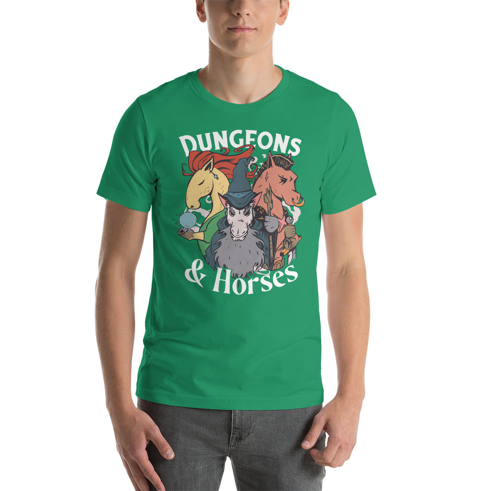 Dungeons & Horses Dungeons and Dragons Role Playing Unisex T-Shirt