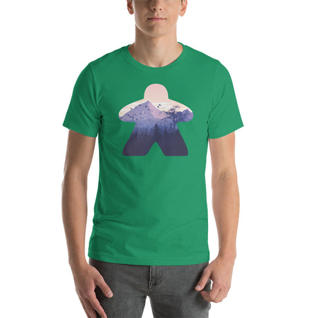 Mountain and Adventurer On a Board Game Meeple Unisex T-Shirt