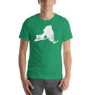 Board Game Meeple Heart Line in New York Map Silhouette Unisex T-Shirt