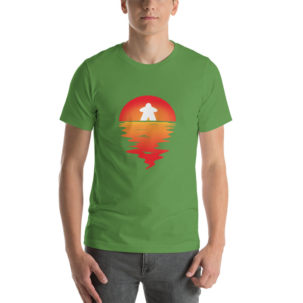 Meeple on Sunset Unisex T-Shirt