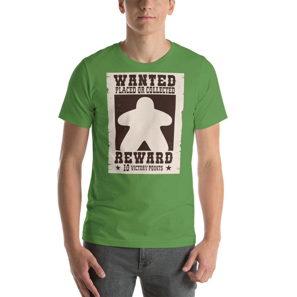 Wanted Meeple Funny Unisex T-Shirt