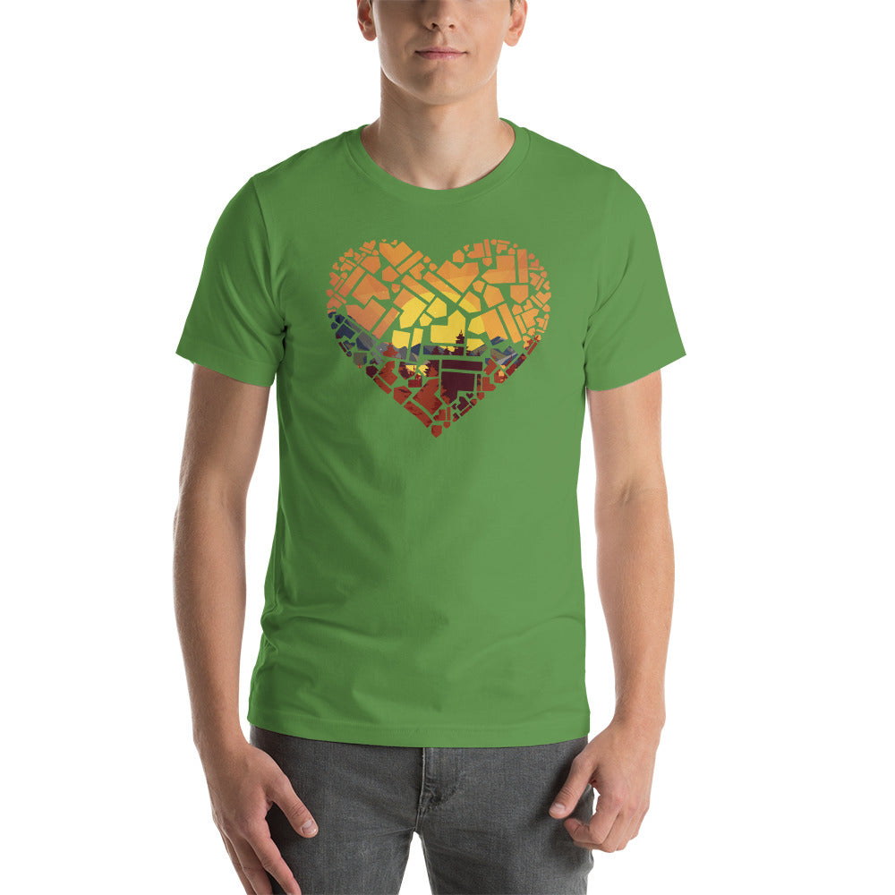 Heart Shaped Board Game Pieces Unisex T-Shirt