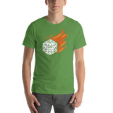 D20 D&D Dice on Fire Unisex T-Shirt