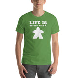 Life is Better with a Meeple Unisex Board Game T-Shirt