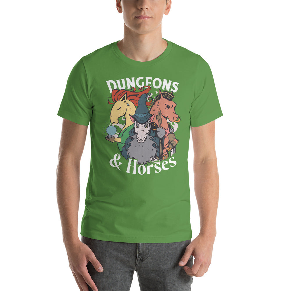 Dungeons & Horses Dungeons and Dragons Role Playing Unisex T-Shirt