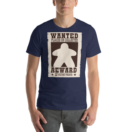 Wanted Meeple Funny Unisex T-Shirt