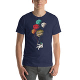 Astronaut With D20 D&D Dice Balloons Unisex T-Shirt