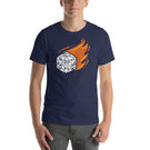 D20 D&D Dice on Fire Unisex T-Shirt