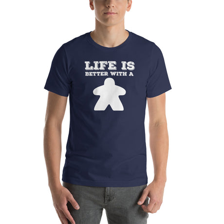 Life is Better with a Meeple Unisex Board Game T-Shirt