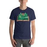 Nature Book with D20 D&D Dice Sun Unisex T-Shirt