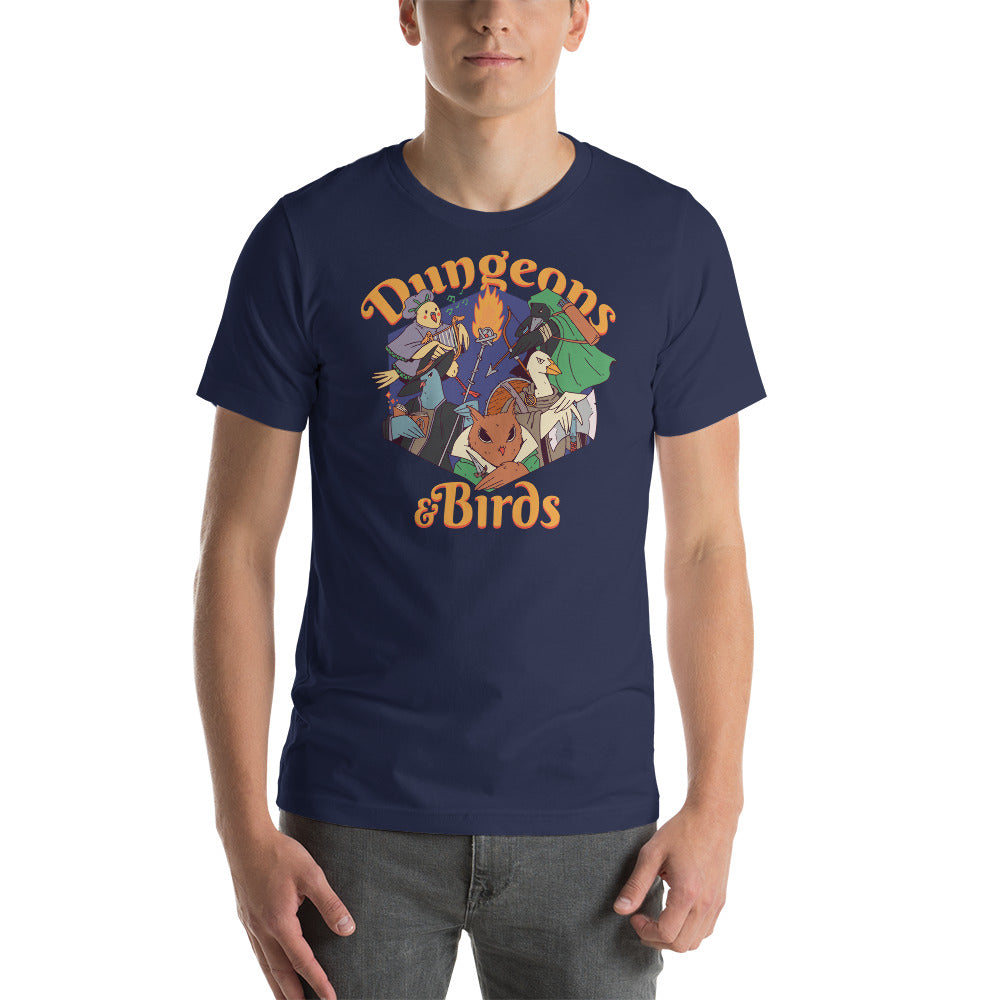 Dungeons & Birds - Dungeons and Dragons Role Playing Game Funny Unisex T-Shirt