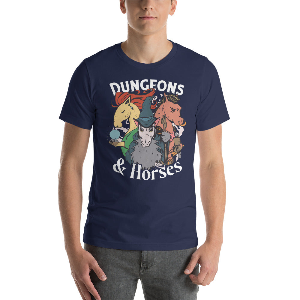 Dungeons & Horses Dungeons and Dragons Role Playing Unisex T-Shirt