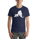 Board Game Meeple Heart Line in New York Map Silhouette Unisex T-Shirt