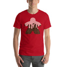 Chocolate Bar Board Game Meeple with Pink Drool Unisex T-Shirt