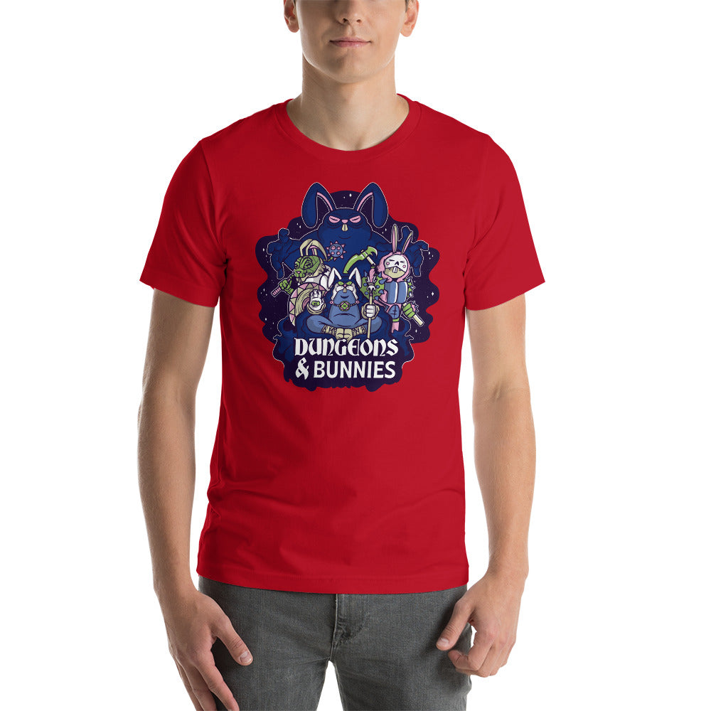 Dungeons & Bunnies Funny Dungeons and Dragons Role Playing Game Unisex T-Shirt