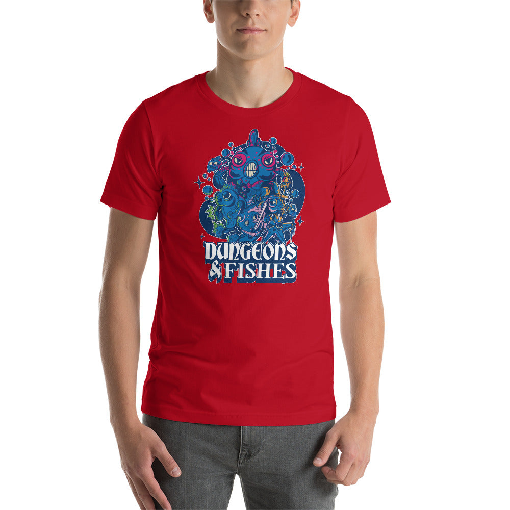 Dungeons & Fishes Funny Dungeons and Dragons Role Playing Game Unisex T-Shirt