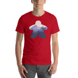 Mountain and Adventurer On a Board Game Meeple Unisex T-Shirt