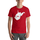 Board Game Meeple Heart Line in West Virginia Map Silhouette Unisex T-Shirt