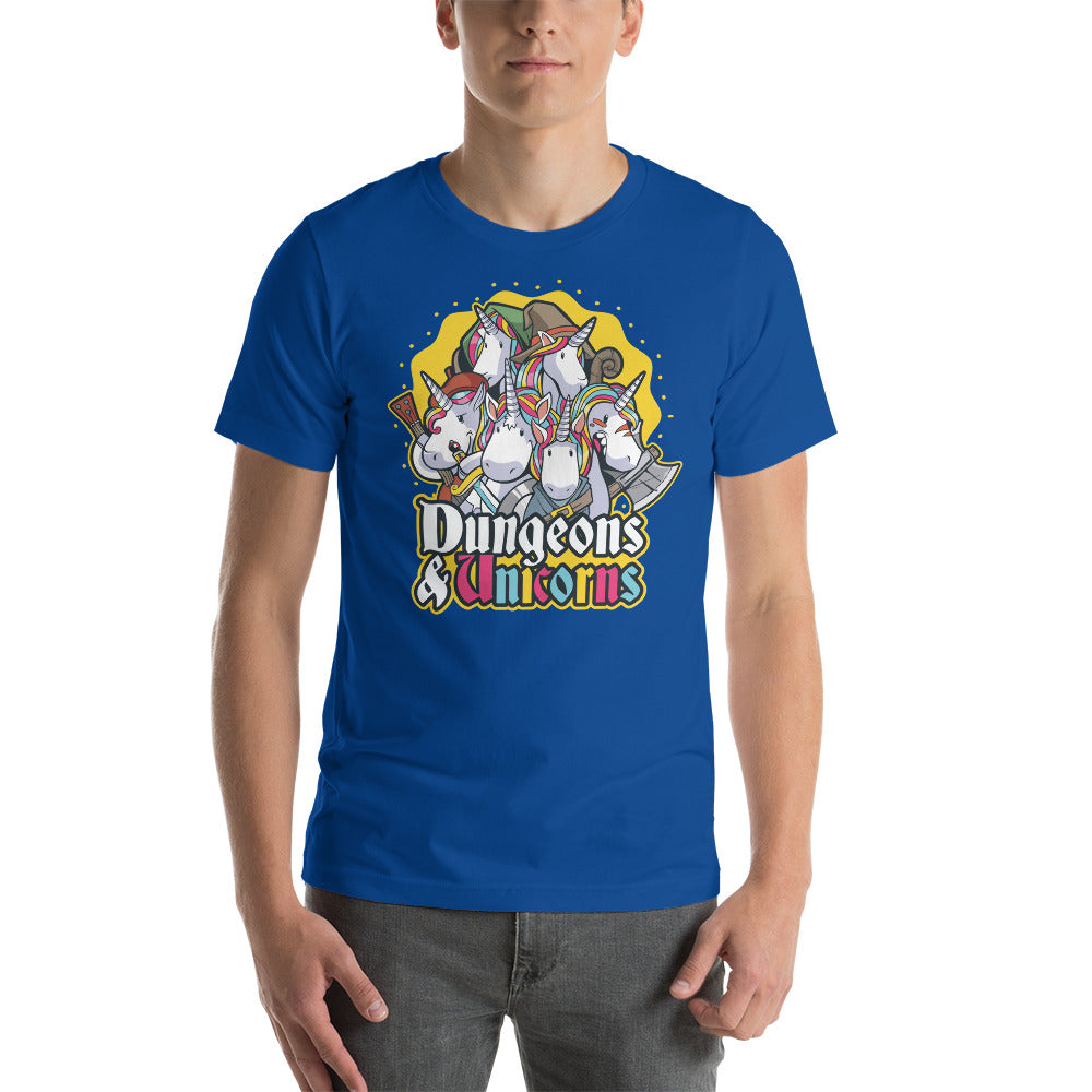 Dungeons & Unicorns Funny Unisex T-Shirt