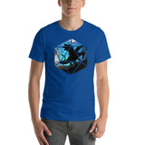 Dragon Silhouette in D20 D&D Dice Unisex T-Shirt