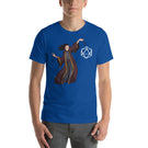 Wizard with a Wand Shaping a D20 D&D Dice in the Air Unisex T-Shirt