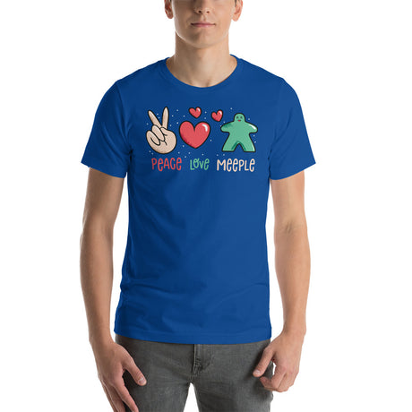 Peace Love Meeple Unisex Board Game T-Shirt