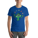 Cute Green Monster Juggling D&D / DND Role Playing Game Dice Unisex T-Shirt