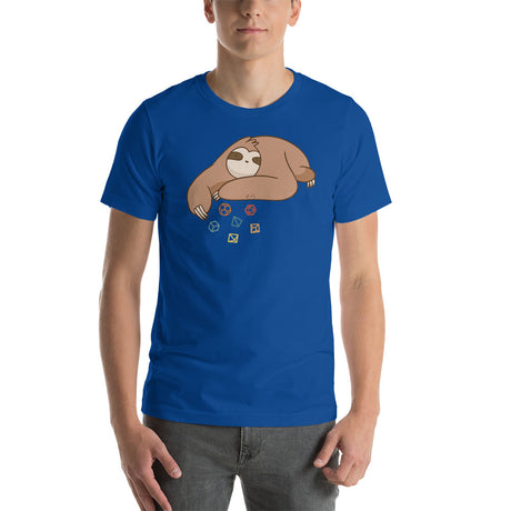 Cute Sloth Rolling D&D Role Playing Dice Unisex T-Shirt