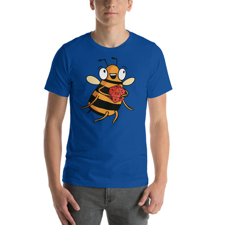 Cute Bee Holding a D20 D&D / DND Role Playing Dice Unisex T-Shirt