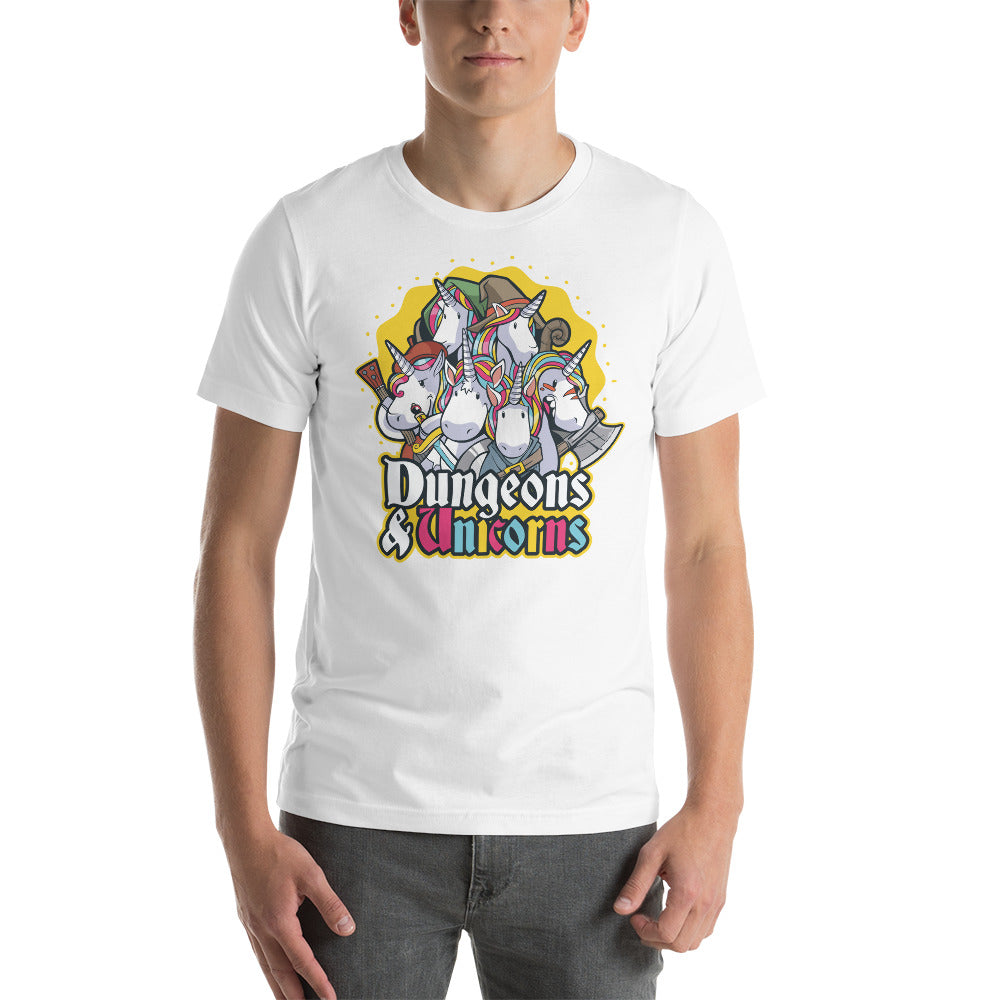 Dungeons & Unicorns Funny Unisex T-Shirt